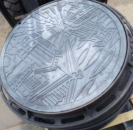 成都藝術(shù)球墨鑄鐵井蓋