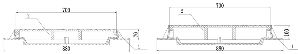 帶孔雨水檢查井直承式井蓋樣式如圖