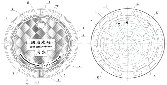 污水檢查井直承式井蓋樣式
