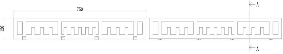 側(cè)入式雨水箅樣式如圖