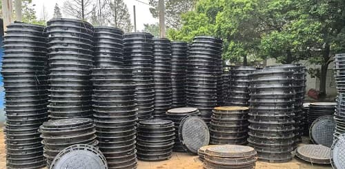 球墨鑄鐵雙層井蓋，鑄鐵雙層井蓋