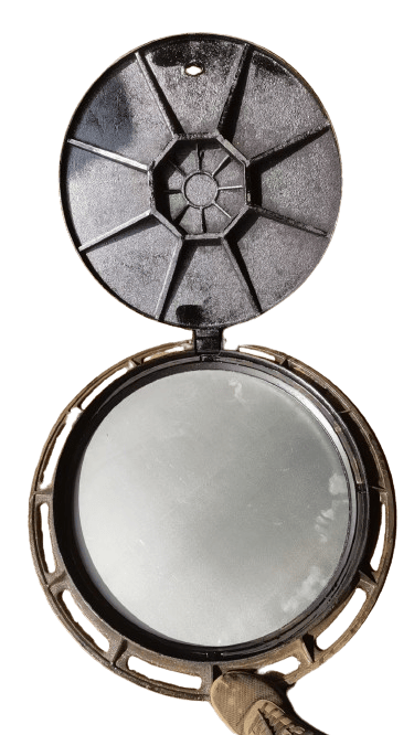 球墨鑄鐵雙層井蓋，鑄鐵雙層井蓋